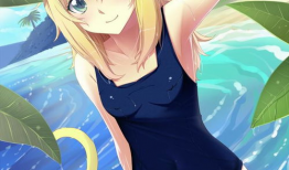 泳衣动漫美女,夏日风情下的青春魅力